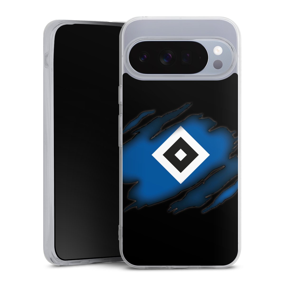 Google Pixel 10 Pro XL Handy Silikon Hülle Case transparent Handyhülle Official Licensed Product Hsv Hamburger Sv Silikon Case
