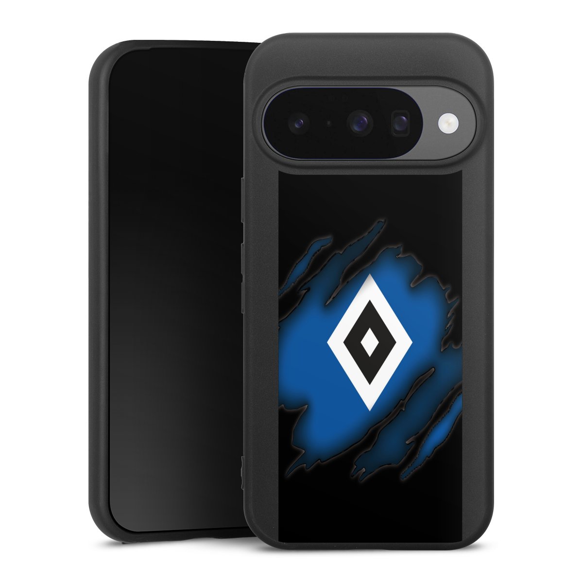 Google Pixel 10 Pro Handy Premium Silikon Hülle Handyhülle schwarz Case Hamburger Sv Official Licensed Product Hsv Silikon Premium Case
