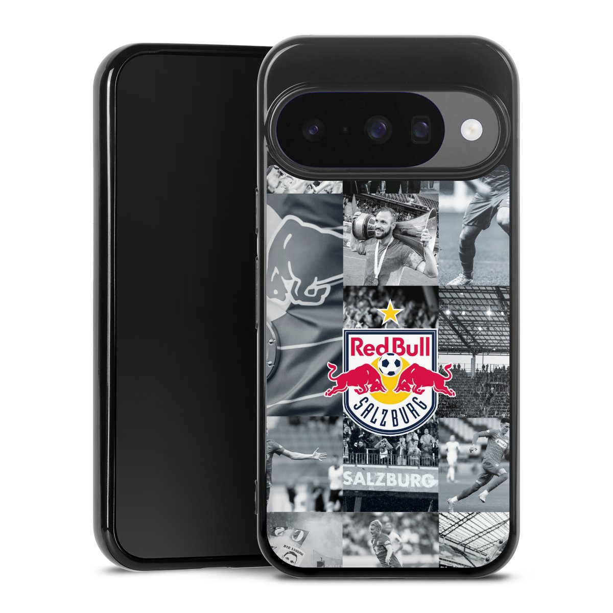 Google Pixel 10 Handy Silikon Hülle Case schwarz Handyhülle Salzburg Fc Red Bull Salzburg Red Bull