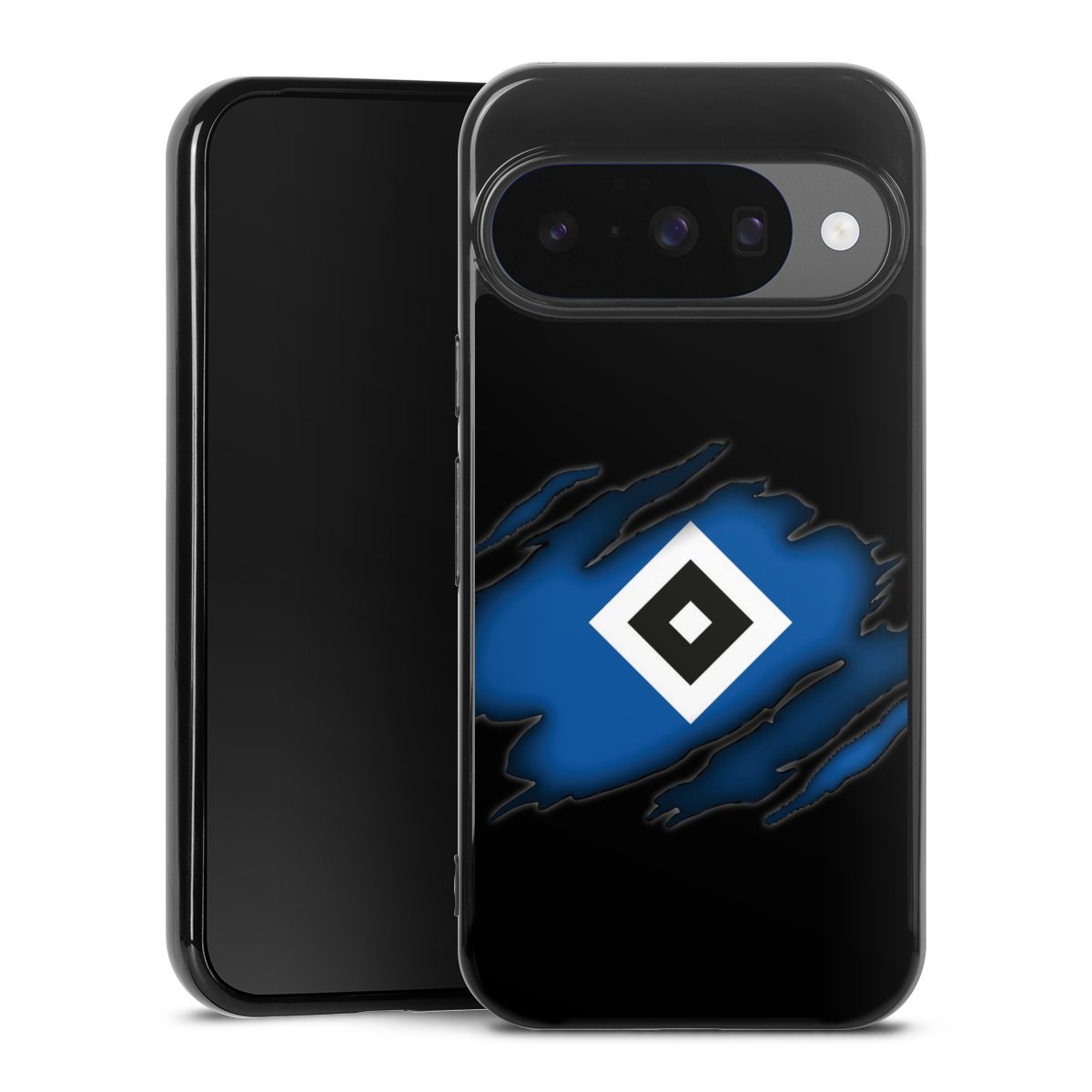 Google Pixel 10 Pro Handy Silikon Hülle Case schwarz Handyhülle Official Licensed Product Hsv Hamburger Sv
