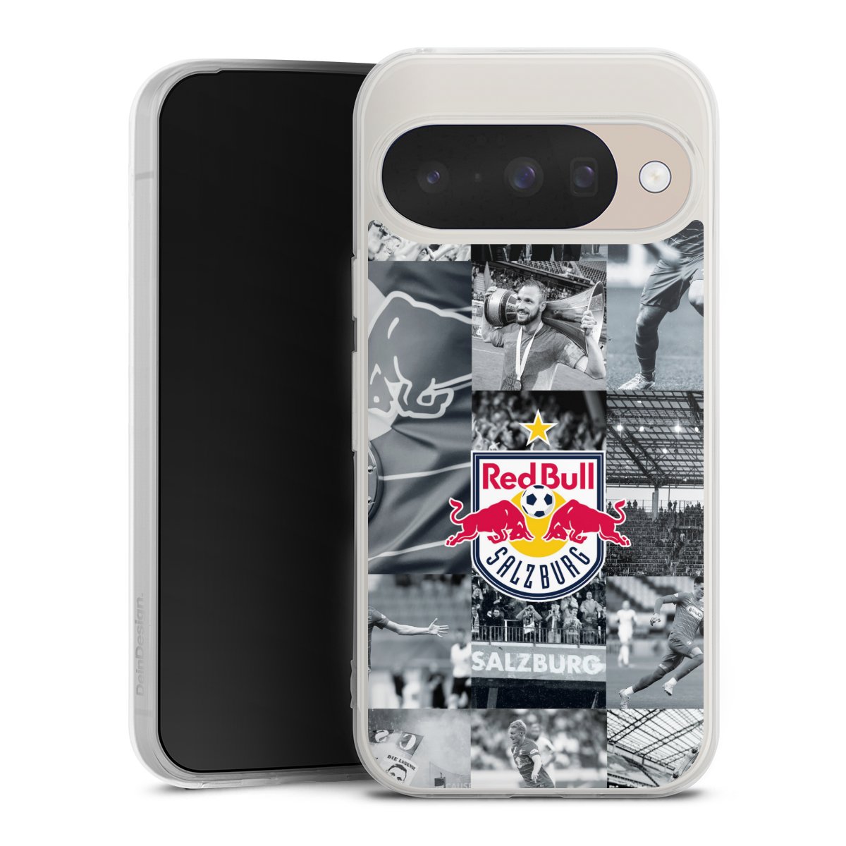 Google Pixel 10 Handy Silikon Hülle Case transparent Handyhülle Salzburg Fc Red Bull Salzburg Red Bull Silikon Case