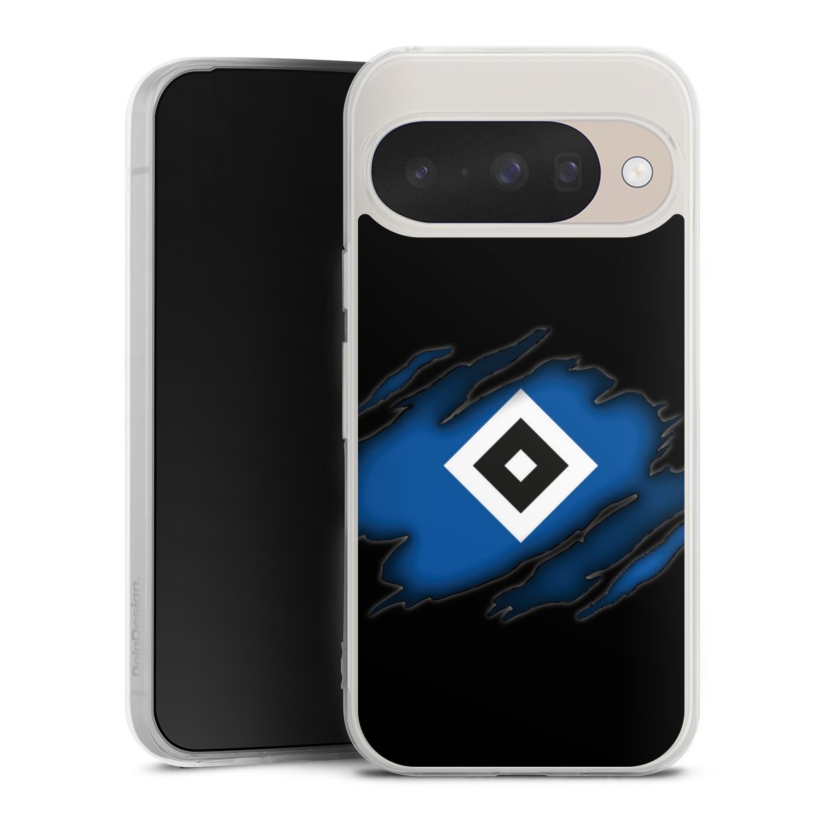 Google Pixel 10 Pro Handy Silikon Hülle Case transparent Handyhülle Official Licensed Product Hsv Hamburger Sv Silikon Case
