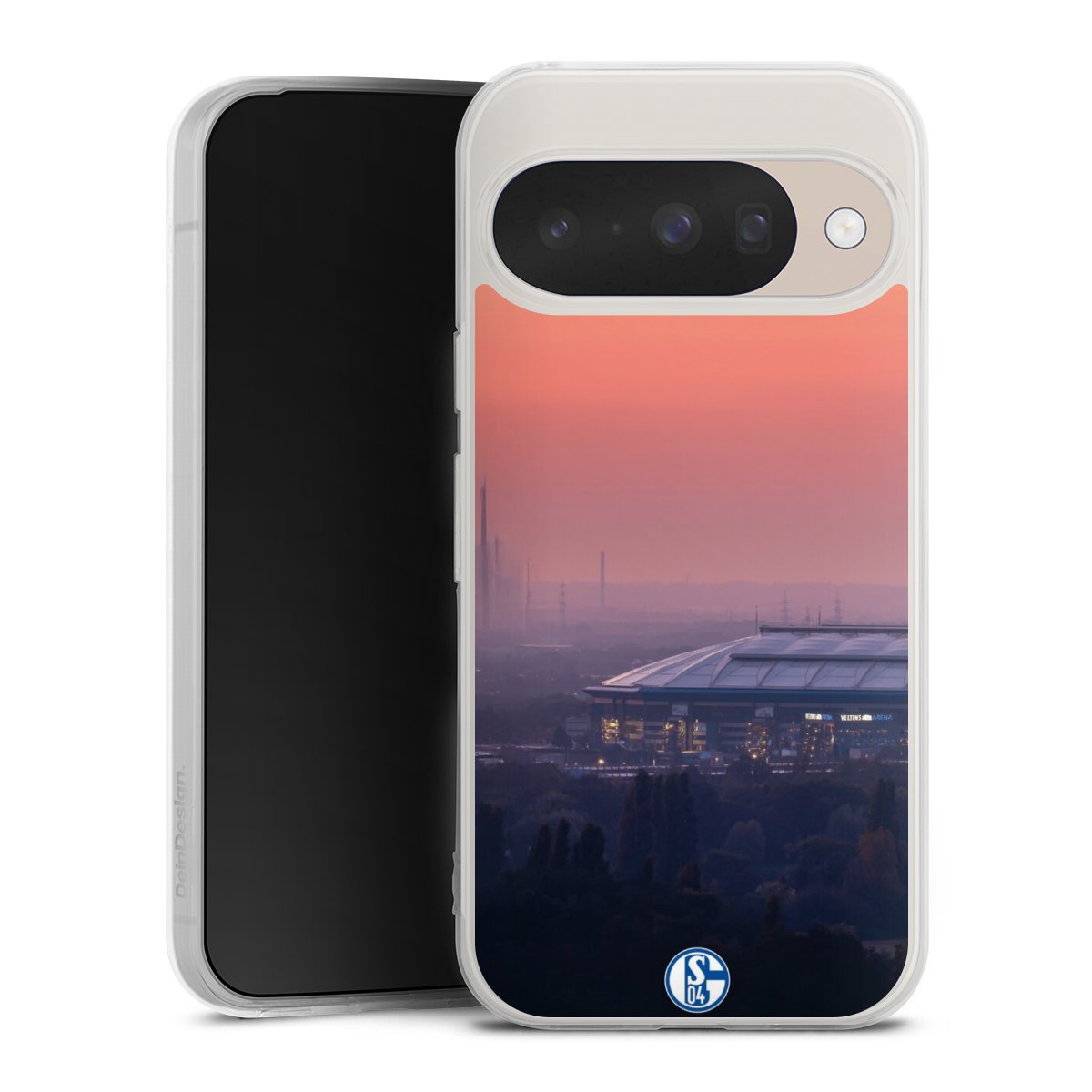 Google Pixel 10 Pro Handy Silikon Hülle Case transparent Handyhülle Fc Schalke 04 Stadium Schalke 04 Silikon Case