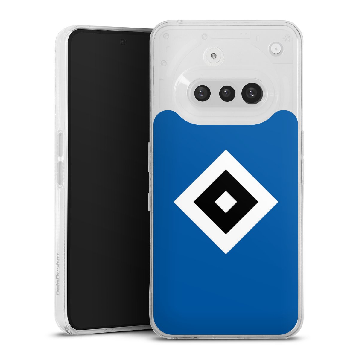 Nothing Phone (3a) Handy Silikon Hülle Case transparent Handyhülle Hamburger Sv Logo Hsv Silikon Case