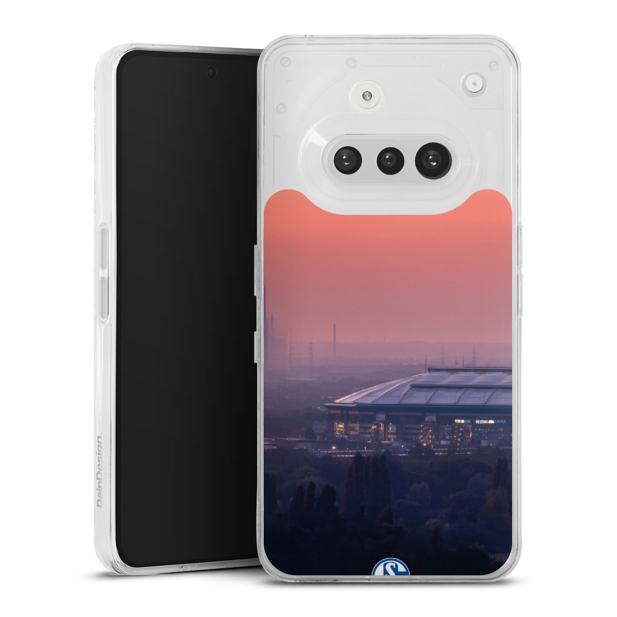 Nothing Phone (3a) Handy Silikon Hülle Case transparent Handyhülle Fc Schalke 04 Stadium Schalke 04 Silikon Case