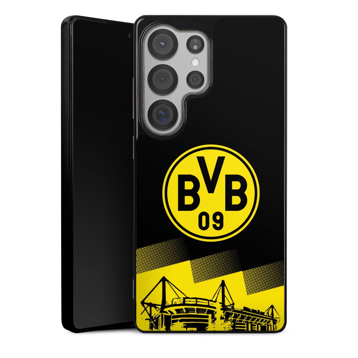 Galaxy S25 Ultra Handy Silikon Hülle Case schwarz Handyhülle Stadium Borussia Dortmund Bvb