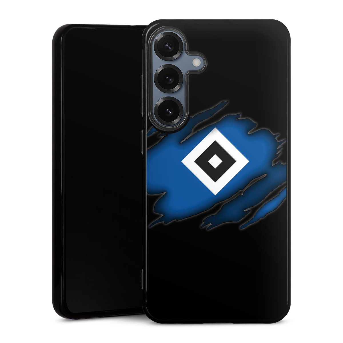 Galaxy S25+  Handy Silikon Hülle Case schwarz Handyhülle Official Licensed Product Hsv Hamburger Sv