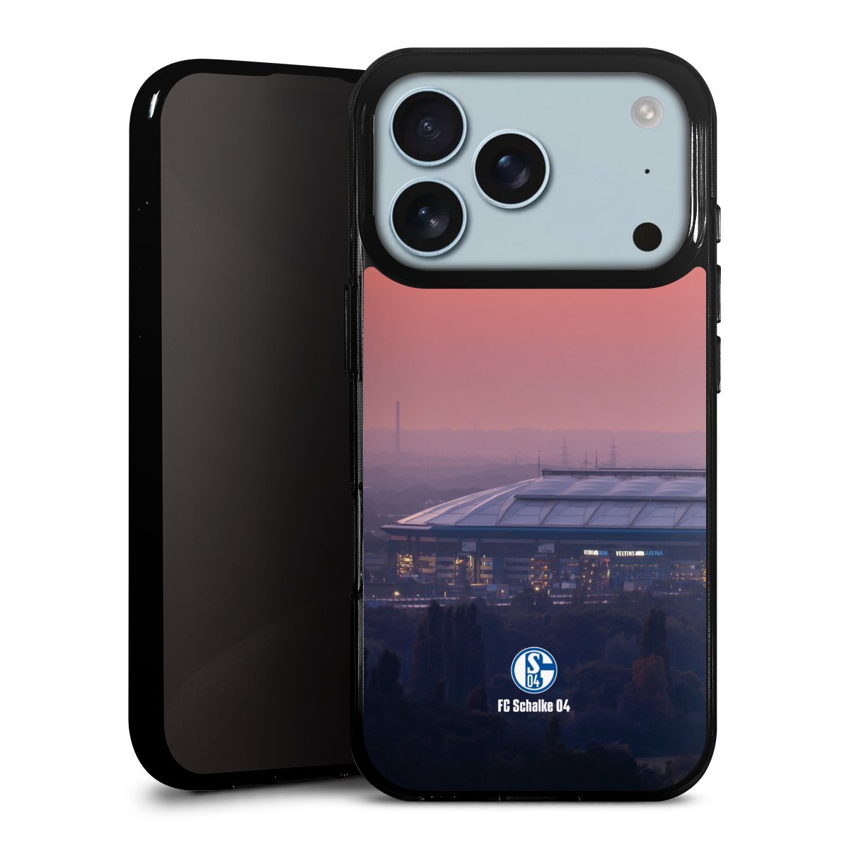 iPhone 17 Pro Handy Silikon Hülle Case schwarz Handyhülle Fc Schalke 04 Stadium Schalke 04