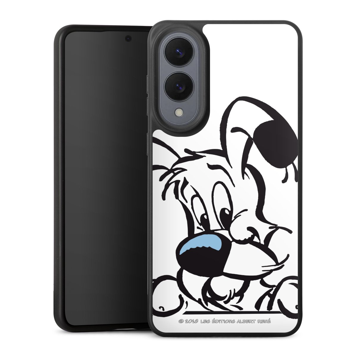 Galaxy S25 Edge Handy Premium Silikon Hülle Handyhülle schwarz Case Official Licensed Product Comic Idefix Silikon Premium Case