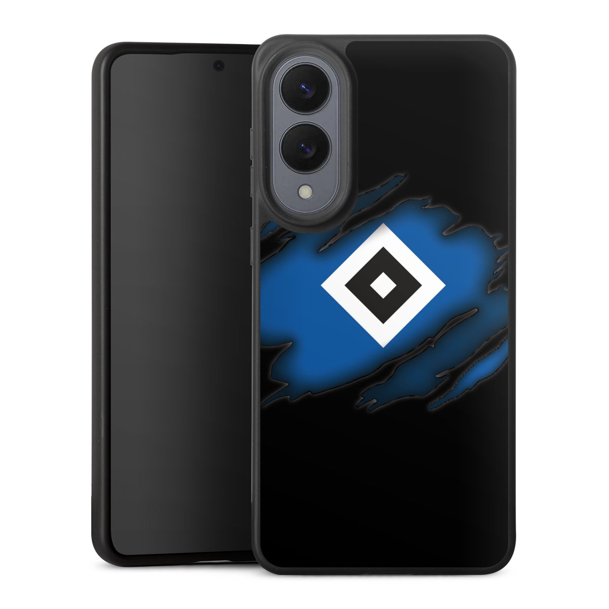Galaxy S25 Edge Handy Premium Silikon Hülle Handyhülle schwarz Case Hamburger Sv Official Licensed Product Hsv Silikon Premium Case
