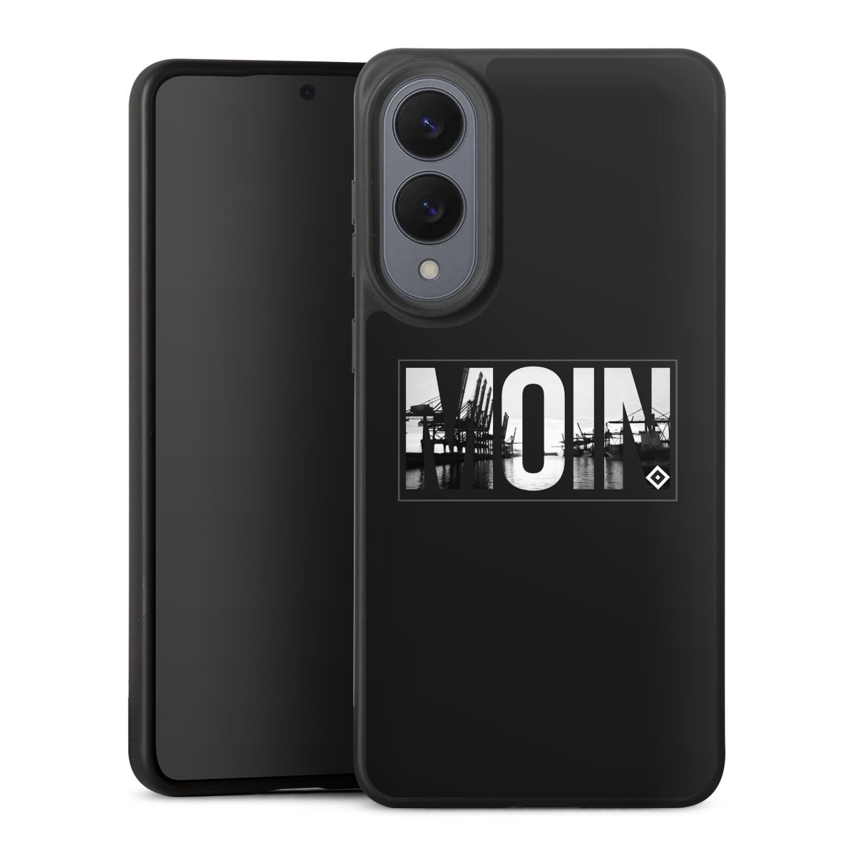 Galaxy S25 Edge Handy Premium Silikon Hülle Handyhülle schwarz Case Official Licensed Product Hamburger Sv Hsv Silikon Premium Case