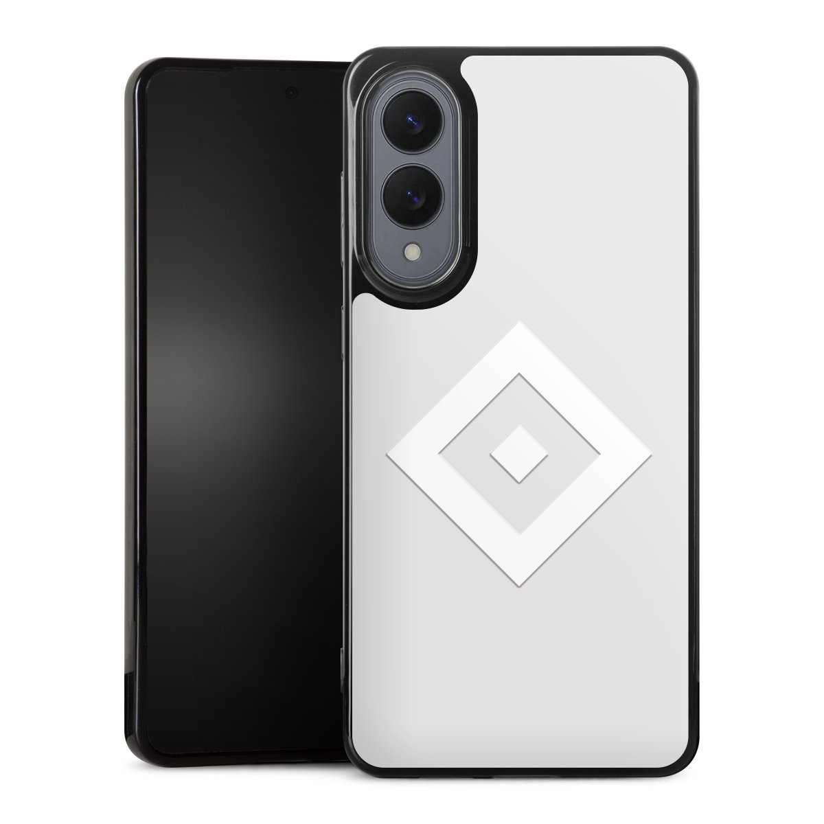 Galaxy S25 Edge Handy Silikon Hülle Case schwarz Handyhülle Coat Of Arms Hsv Hamburger Sv