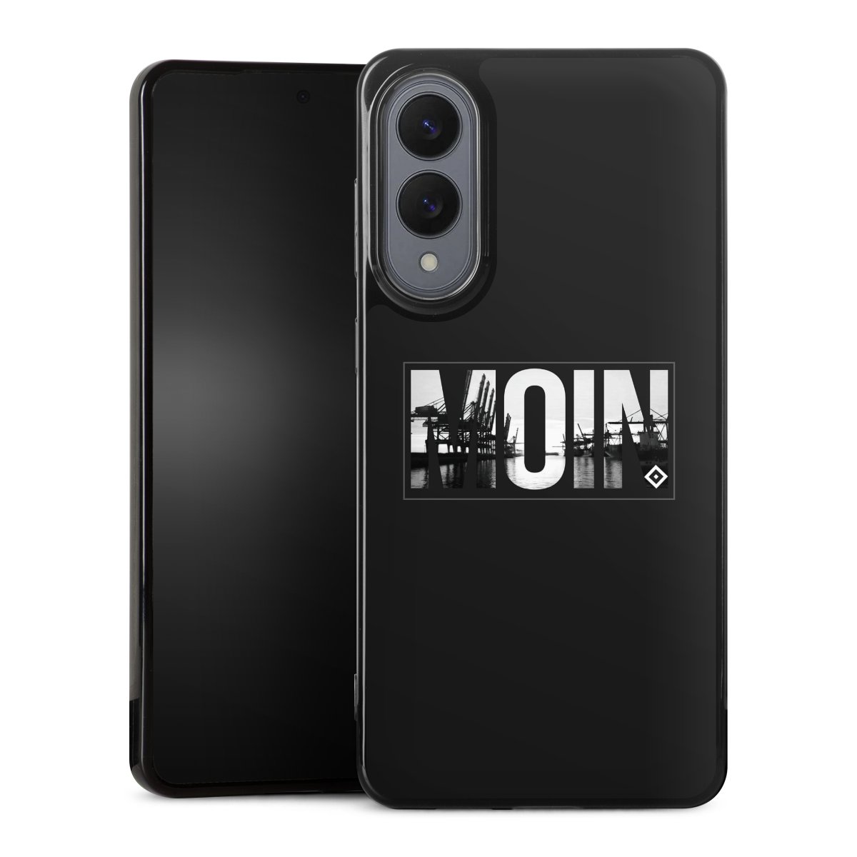 Galaxy S25 Edge Handy Silikon Hülle Case schwarz Handyhülle Official Licensed Product Hamburger Sv Hsv