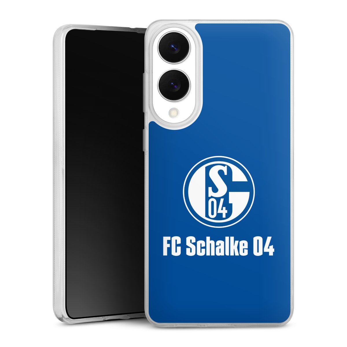 Galaxy S25 Edge Handy Silikon Hülle Case transparent Handyhülle Logo Official Licensed Product Fc Schalke 04 Silikon Case