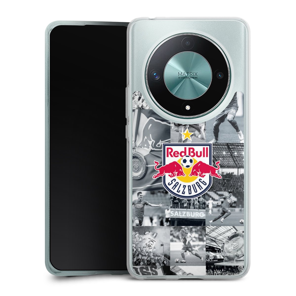 Honor Magic 6 Lite Handy Silikon Hülle Case transparent Handyhülle Salzburg Fc Red Bull Salzburg Red Bull Silikon Case