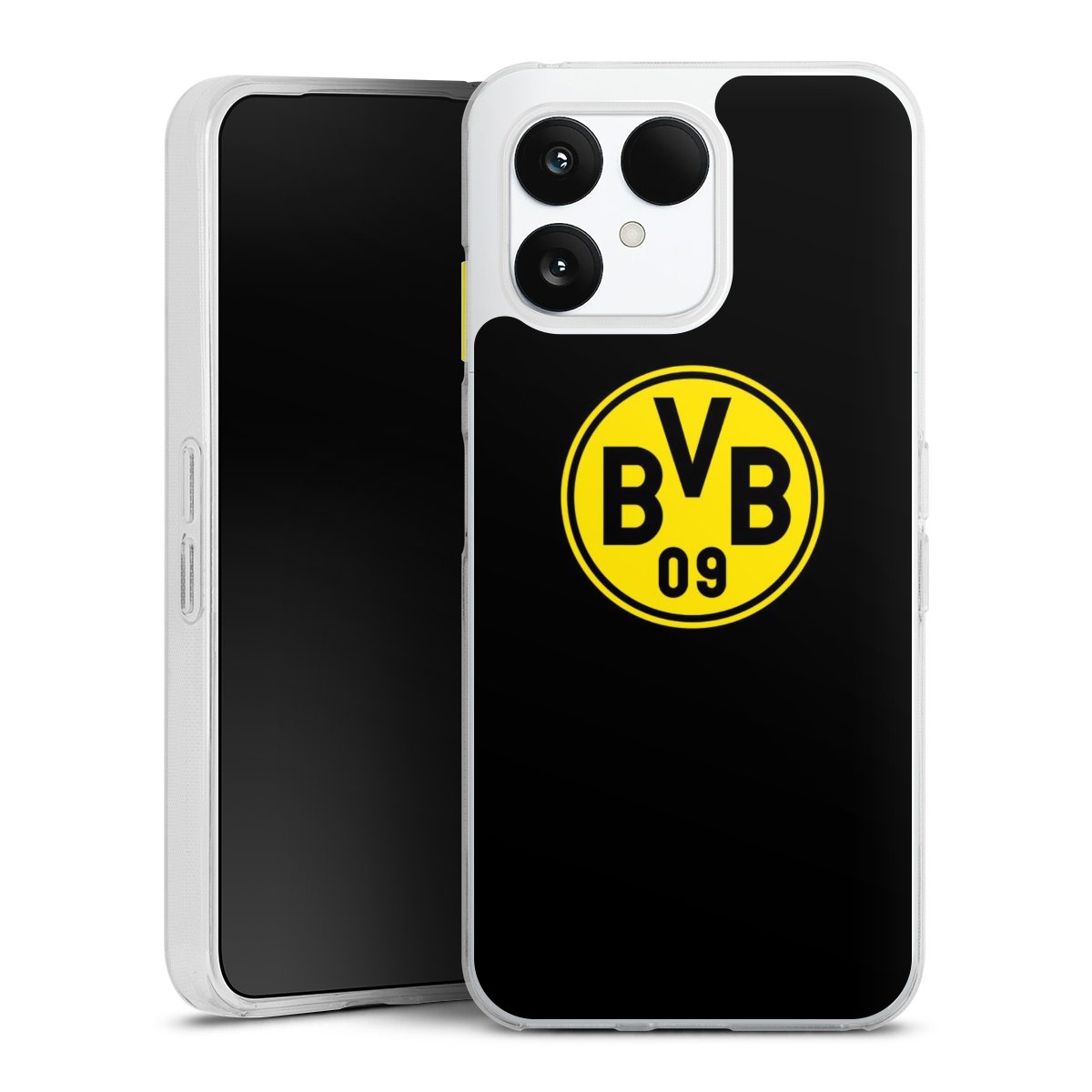 Fairphone 6 Handy Silikon Hülle Case transparent Handyhülle Bvb Borussia Dortmund Logo Silikon Case
