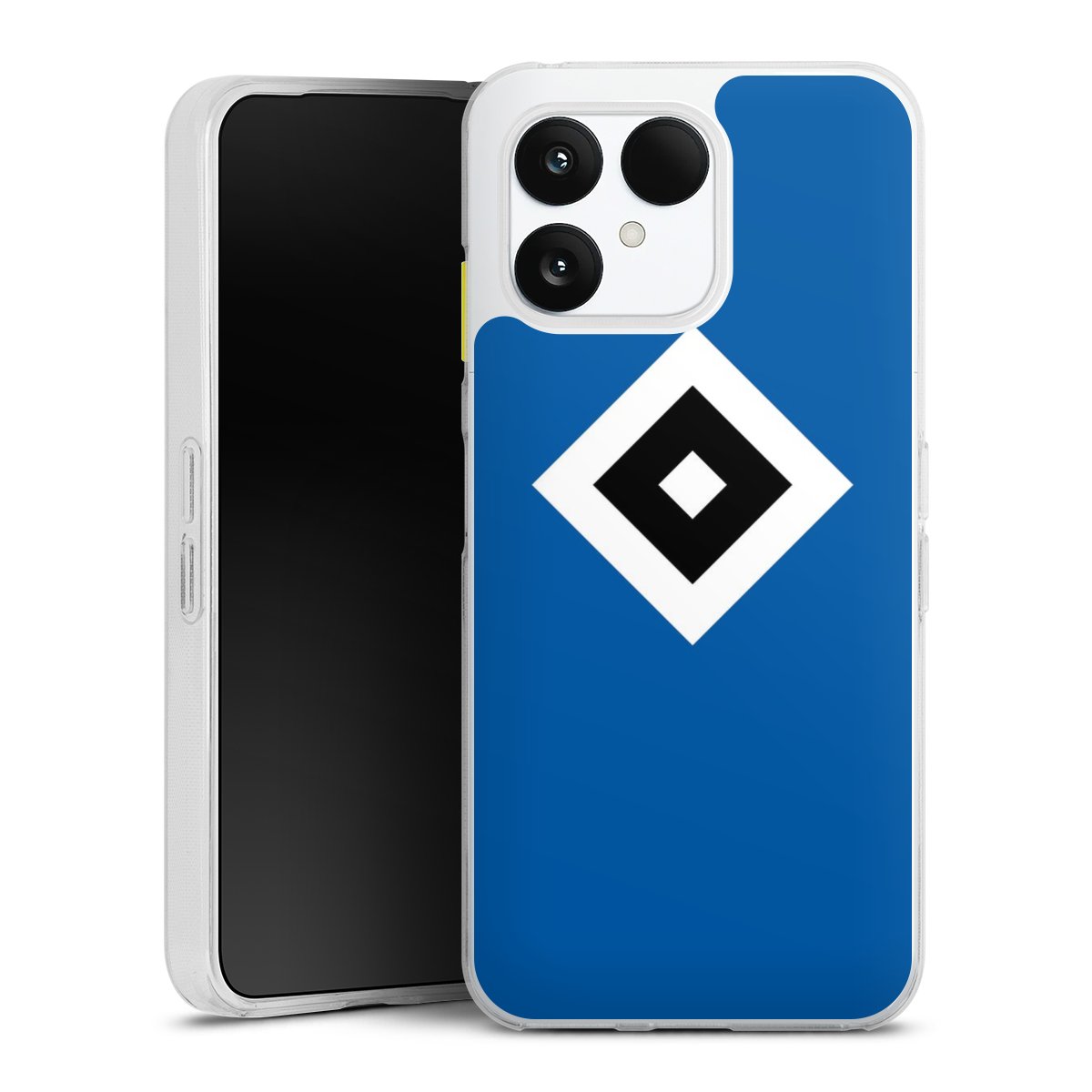 Fairphone 6 Handy Silikon Hülle Case transparent Handyhülle Hsv Logo Hamburger Sv Silikon Case
