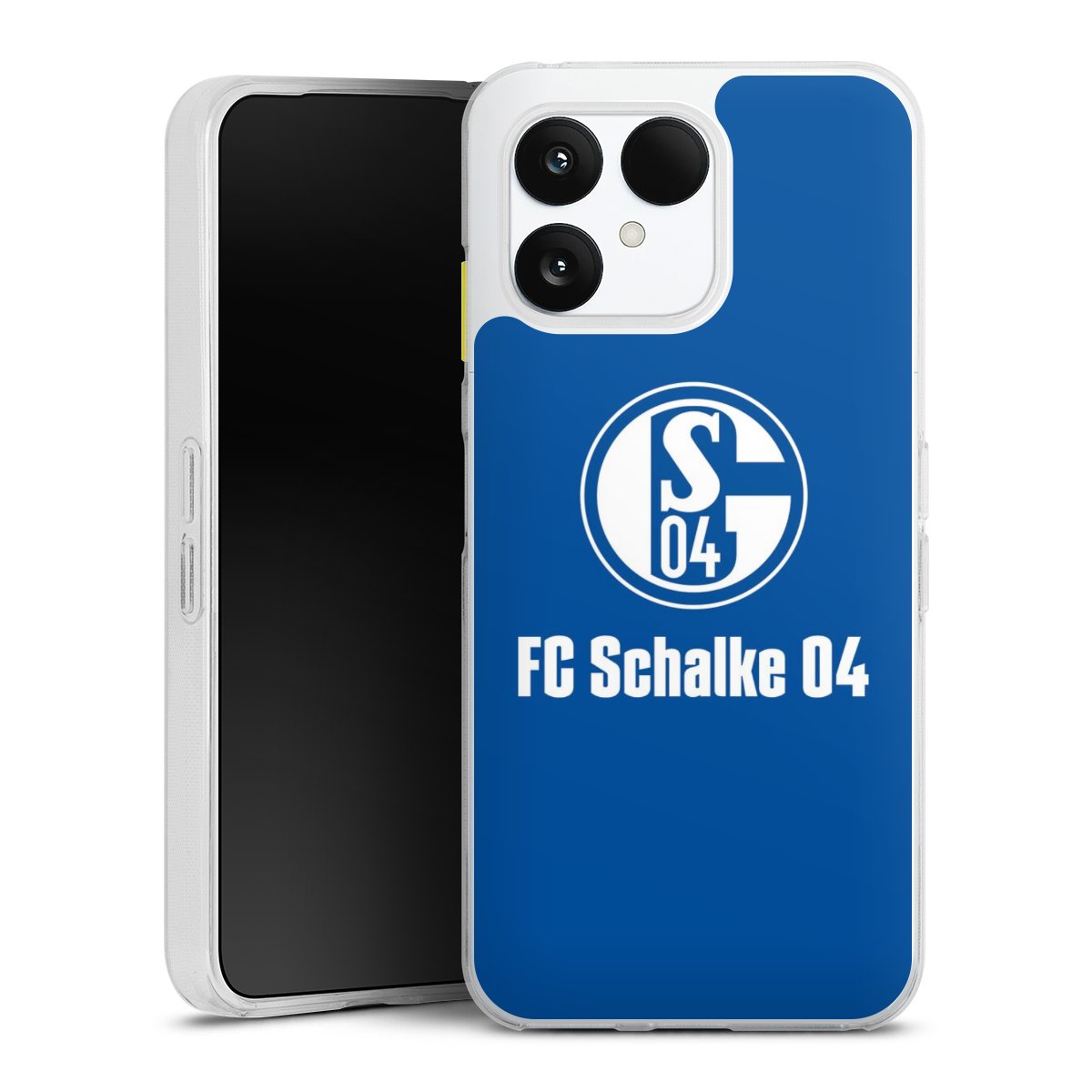 Fairphone 6 Handy Silikon Hülle Case transparent Handyhülle Logo Official Licensed Product Fc Schalke 04 Silikon Case