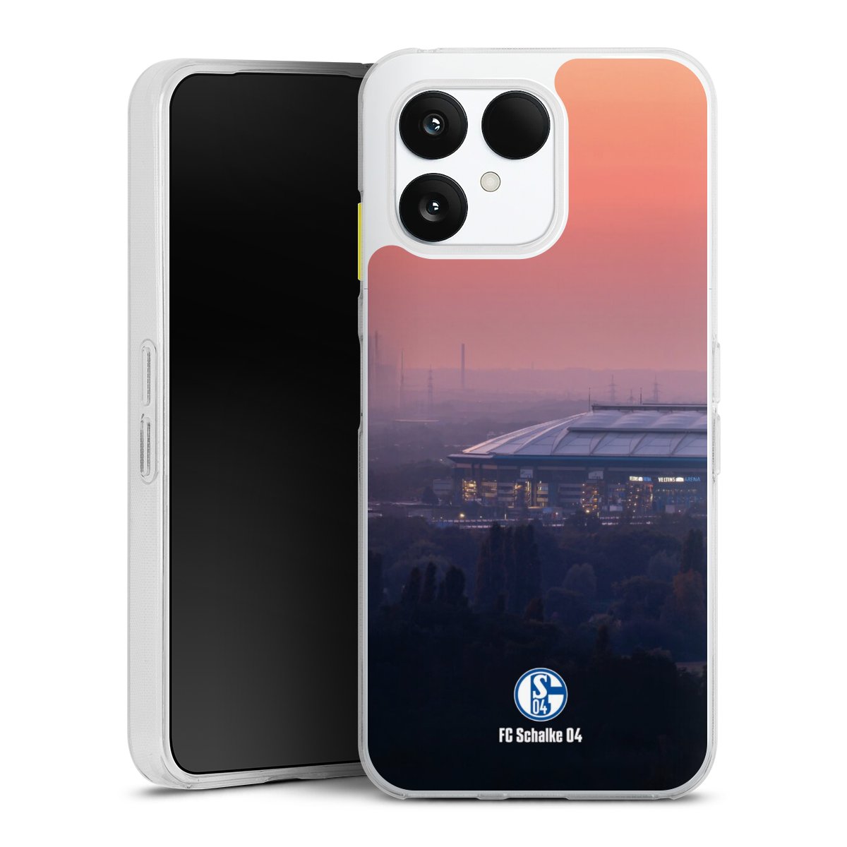 Fairphone 6 Handy Silikon Hülle Case transparent Handyhülle Fc Schalke 04 Stadium Schalke 04 Silikon Case