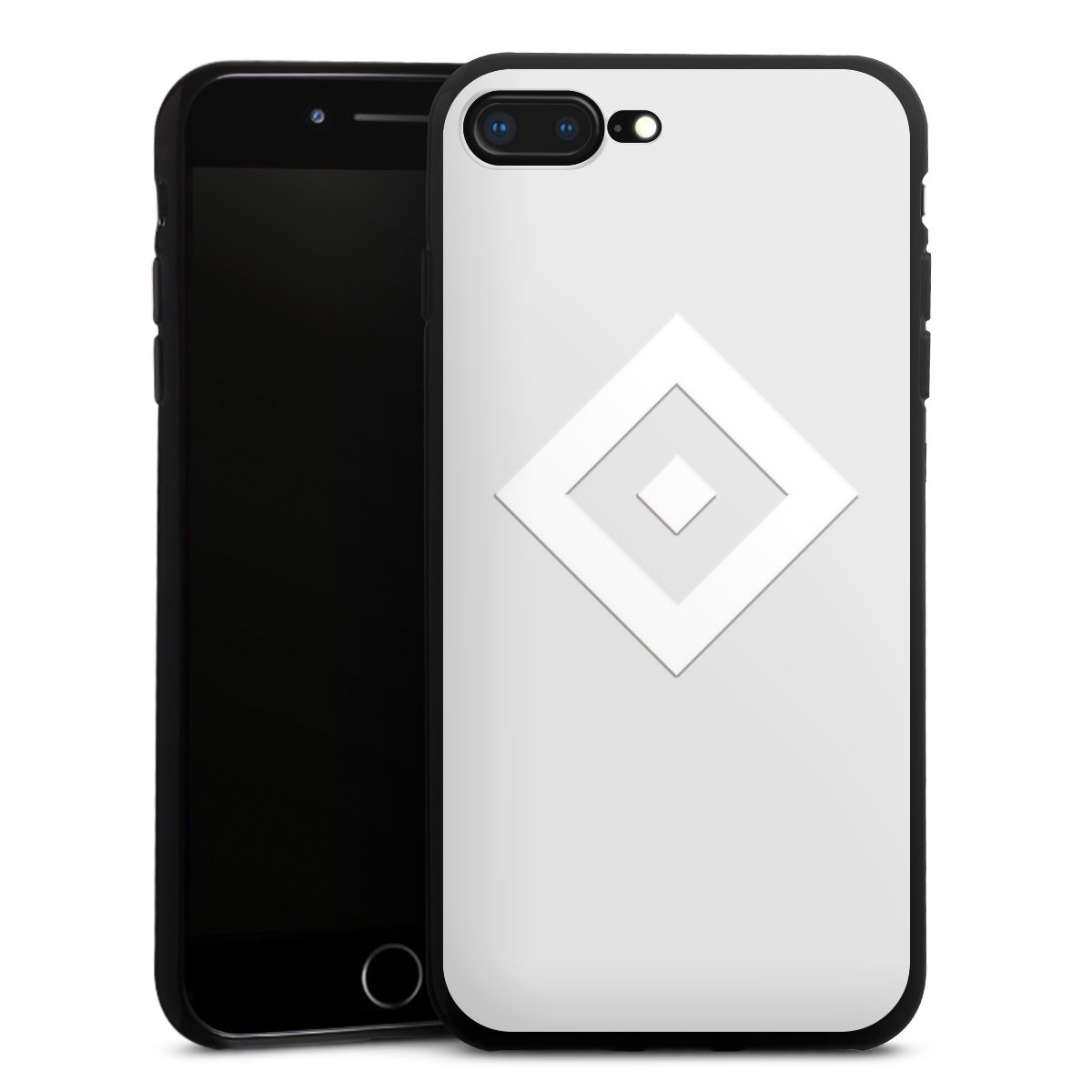 iPhone 8 Plus Handy Silikon Hülle Case schwarz Handyhülle Hamburger Sv Coat Of Arms Hsv