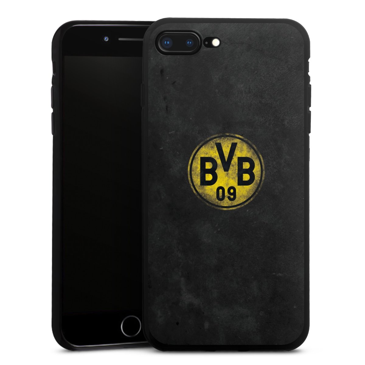 iPhone 8 Plus Handy Silikon Hülle Case schwarz Handyhülle Borussia Dortmund Bvb Merchandise