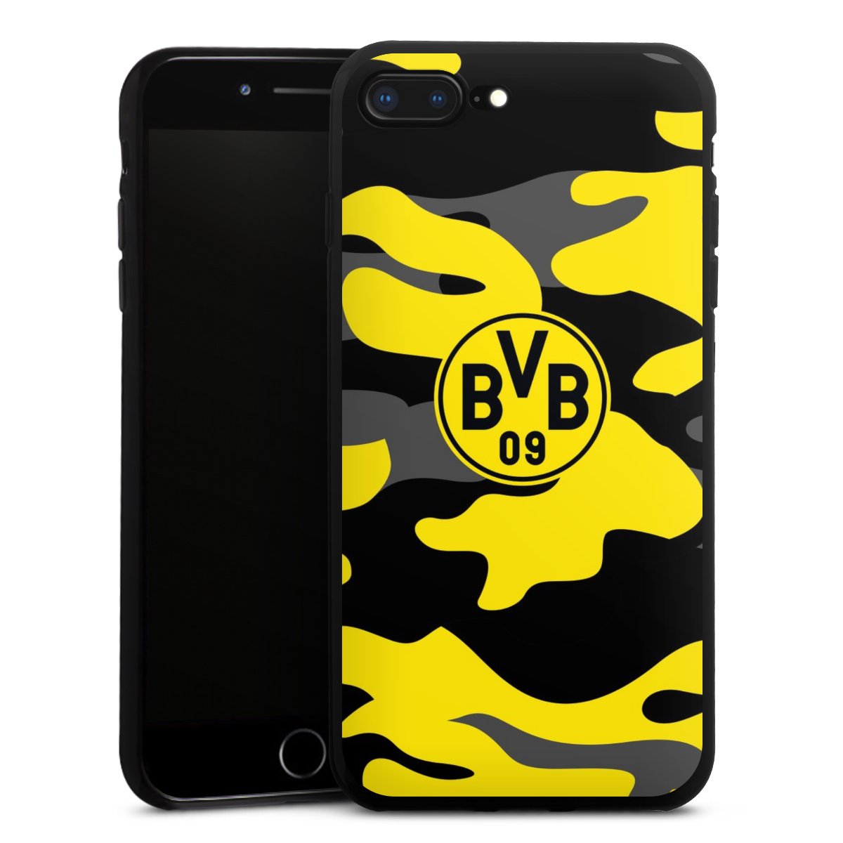 iPhone 8 Plus Handy Silikon Hülle Case schwarz Handyhülle Merchandise Borussia Dortmund Bvb