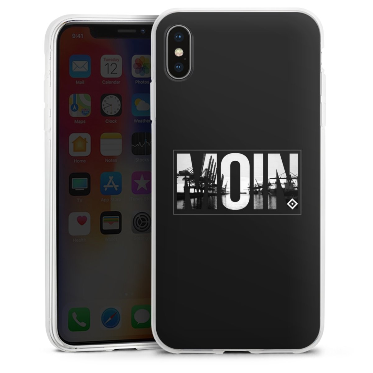 iPhone Xs Max Handy Silikon Hülle Case transparent Handyhülle Hamburger Sv Hsv Official Licensed Product Silikon Case