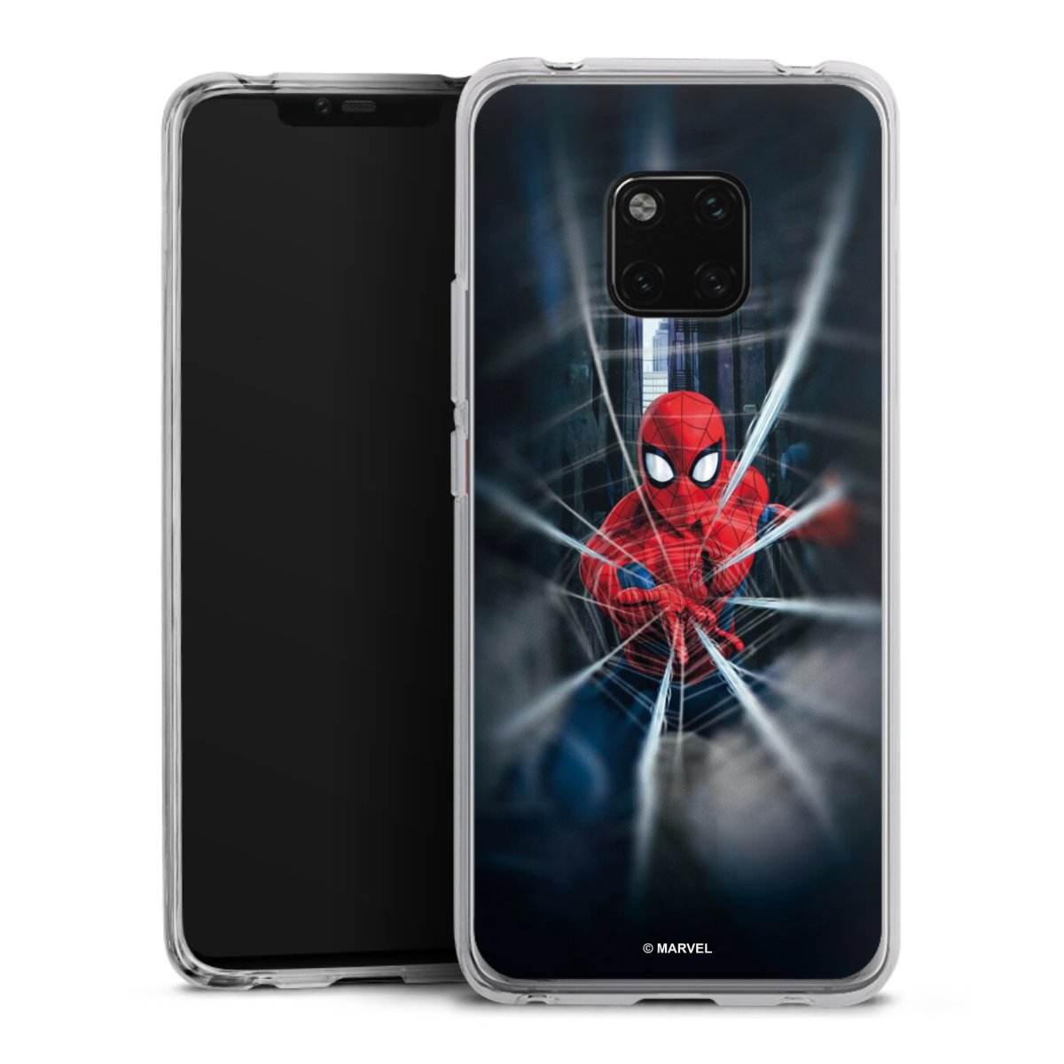 Huawei Mate 20 Pro Handy Silikon Hülle Case transparent Handyhülle Marvel Spiderman Kinofilm Silikon Case