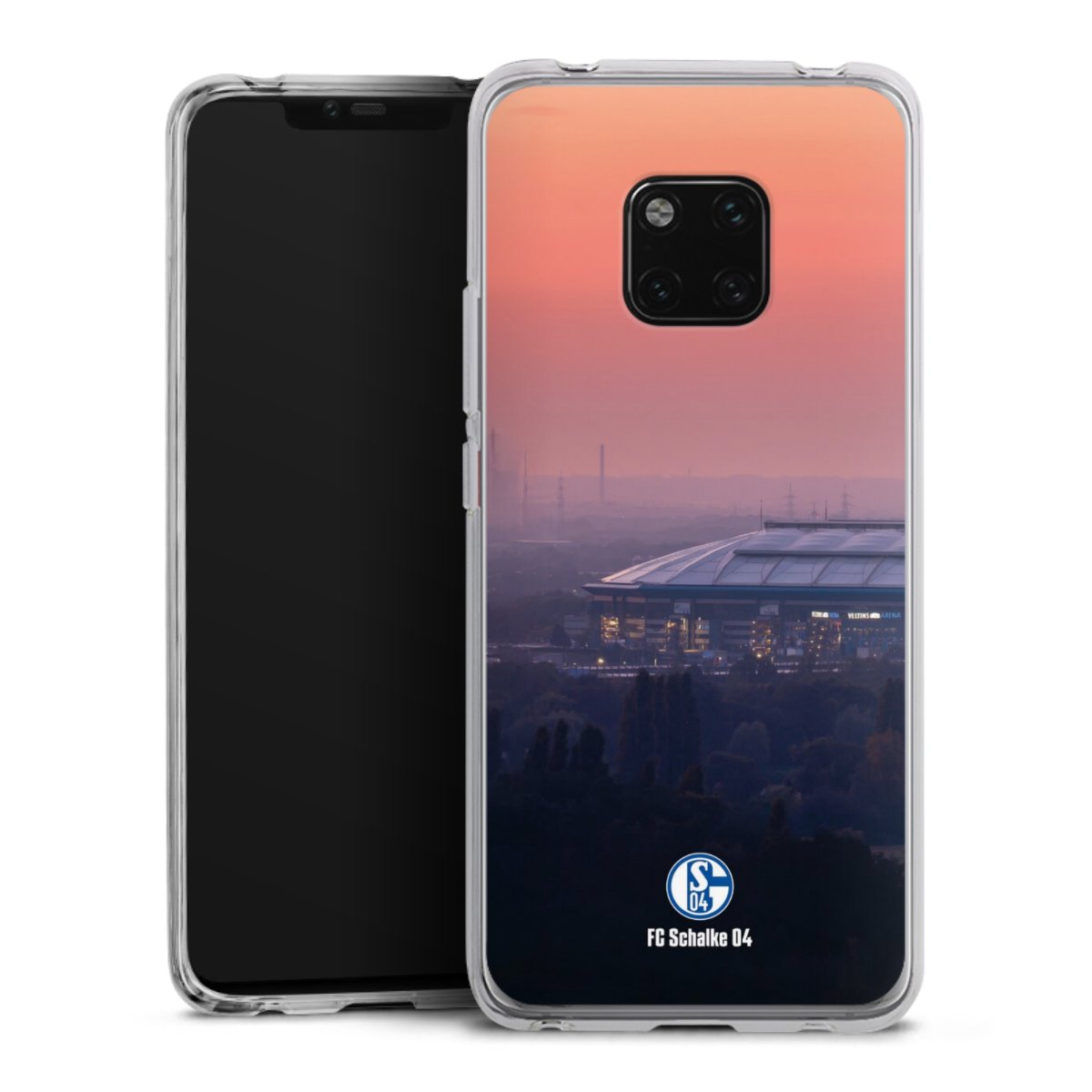 Huawei Mate 20 Pro Handy Silikon Hülle Case transparent Handyhülle Fc Schalke 04 Stadium Schalke 04 Silikon Case