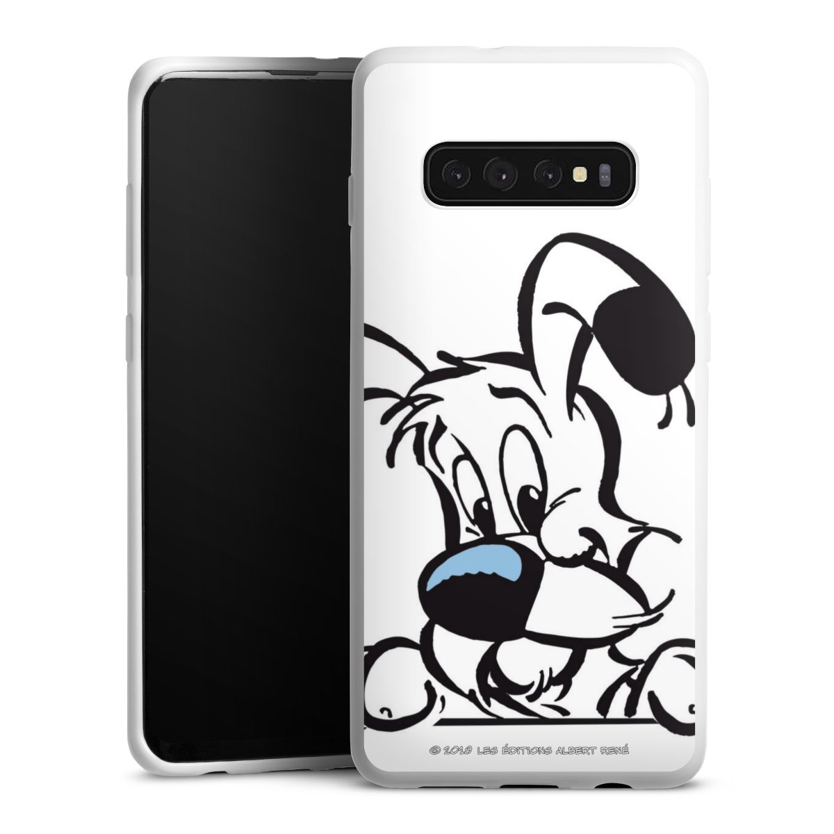 Galaxy S10 Plus Handy Silikon Hülle Case weiß Handyhülle Official Licensed Product Comic Idefix Silikon Case