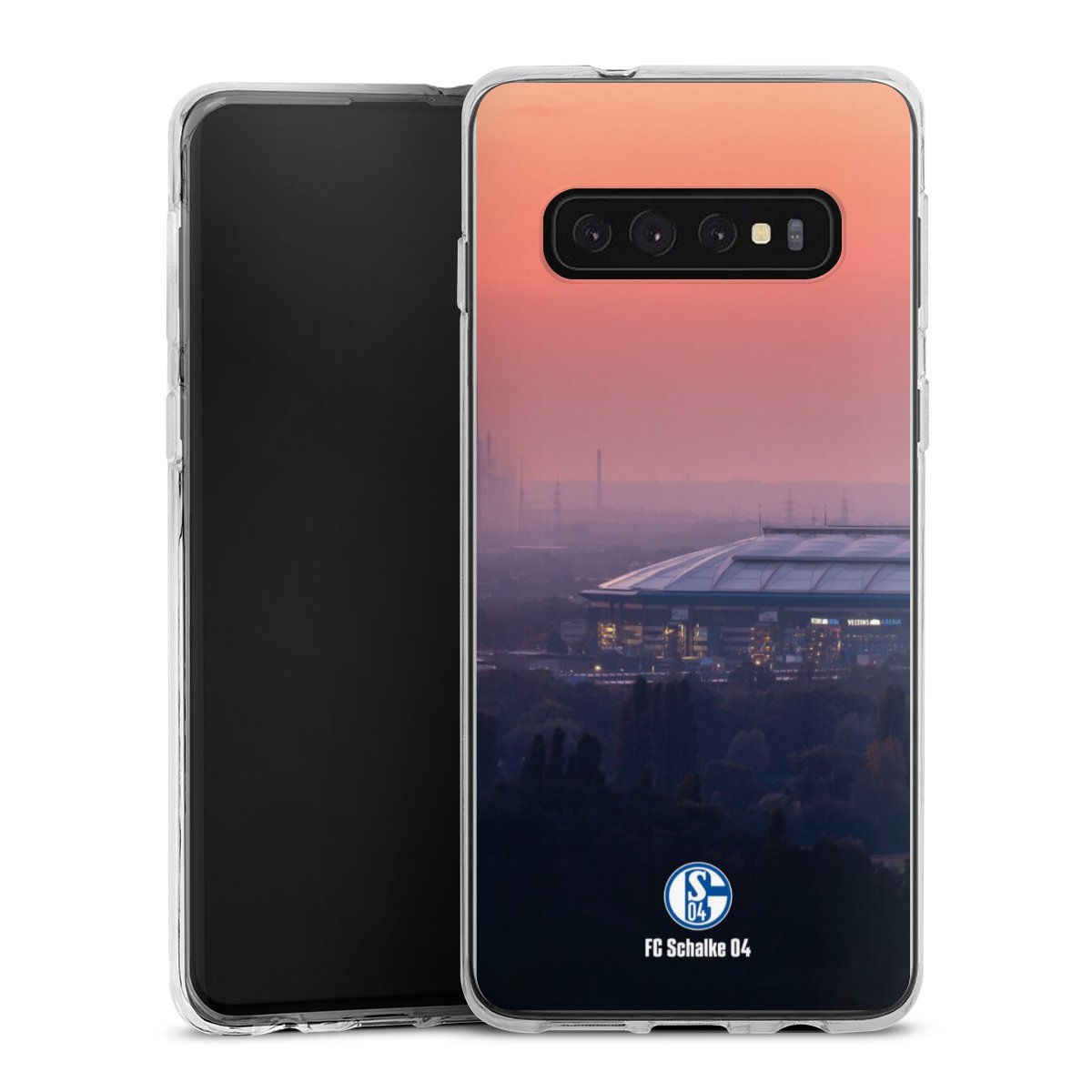 Galaxy S10 Plus Handy Silikon Hülle Case transparent Handyhülle Stadium Schalke 04 Fc Schalke 04 Silikon Case