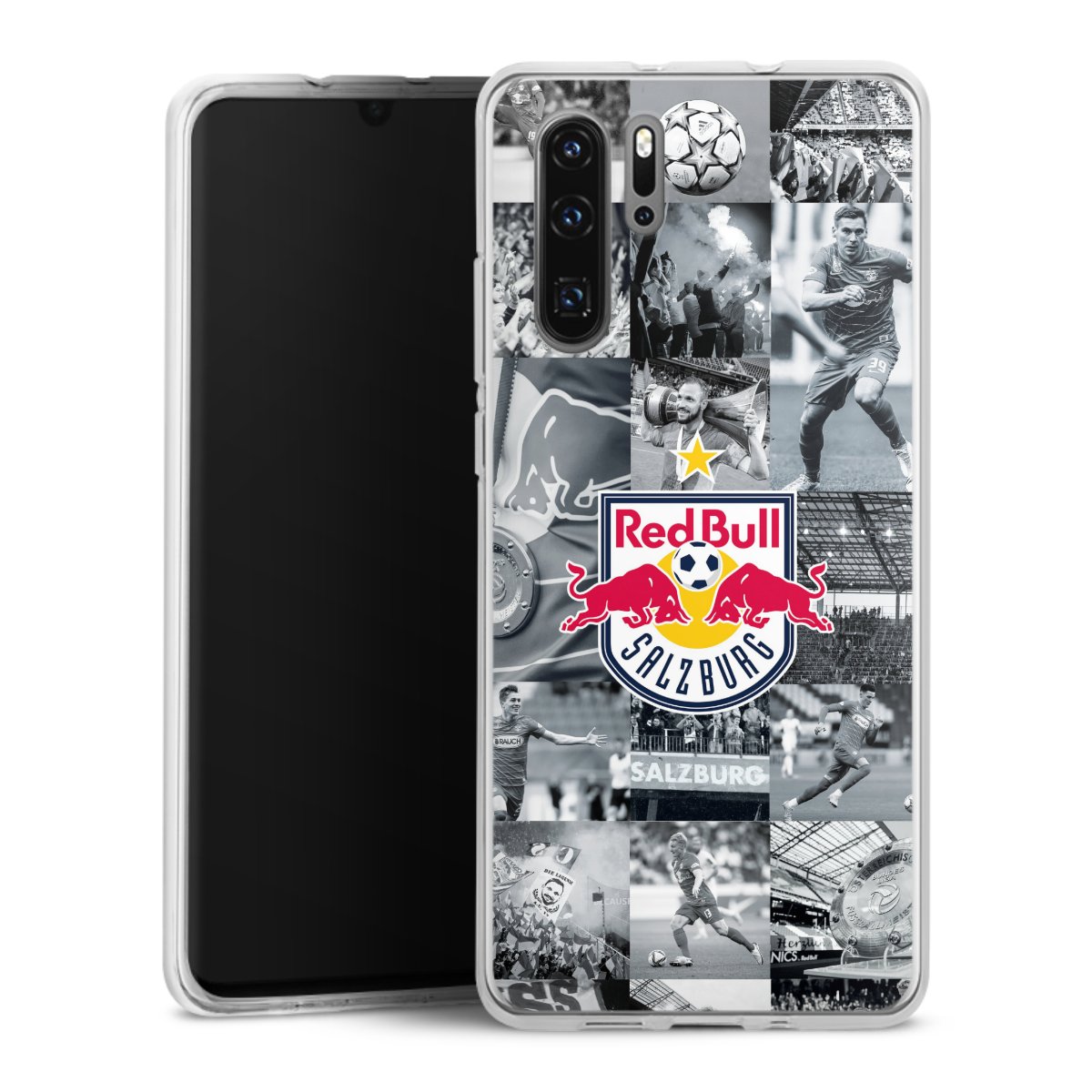 Huawei P30 Pro Handy Silikon Hülle Case transparent Handyhülle Salzburg Fc Red Bull Salzburg Red Bull Silikon Case