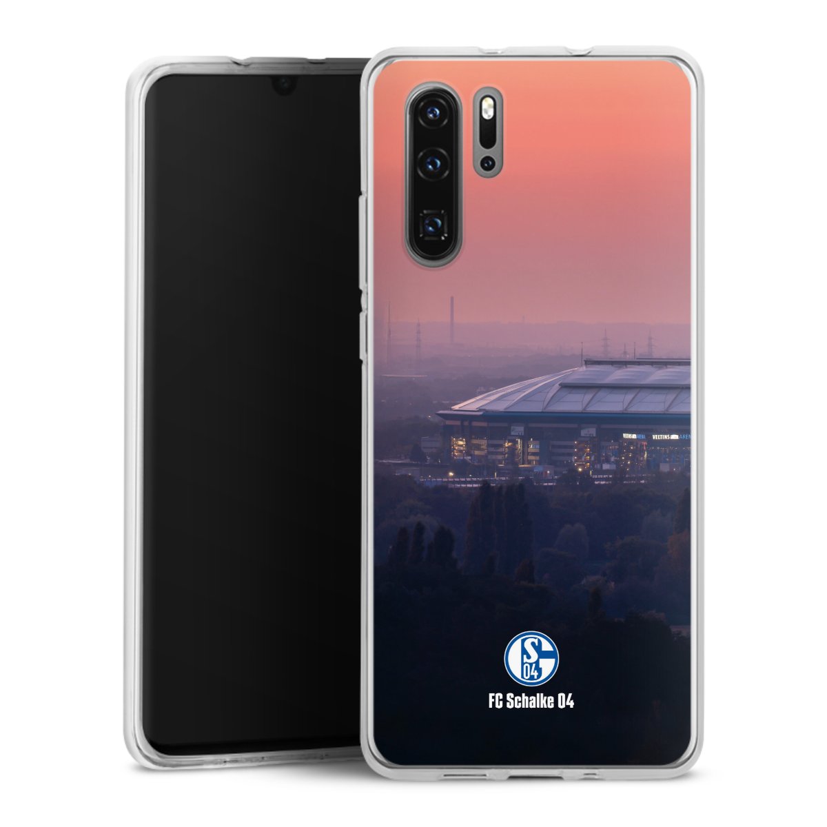 Huawei P30 Pro Handy Silikon Hülle Case transparent Handyhülle Fc Schalke 04 Stadium Schalke 04 Silikon Case