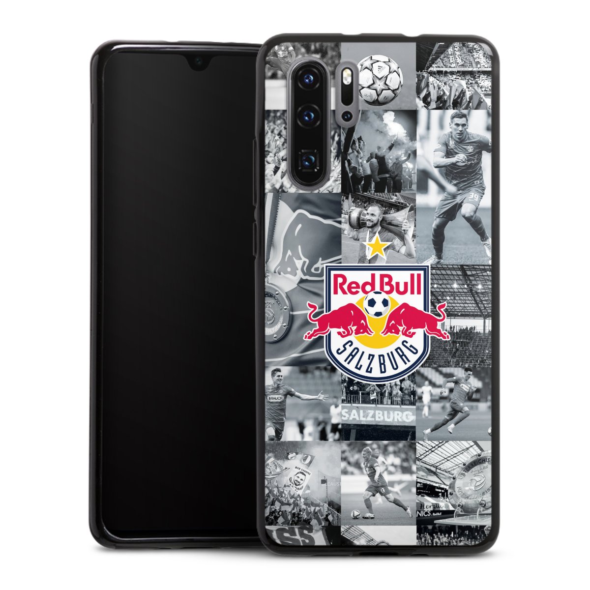 Huawei P30 Pro Handy Silikon Hülle Case schwarz Handyhülle Salzburg Fc Red Bull Salzburg Red Bull
