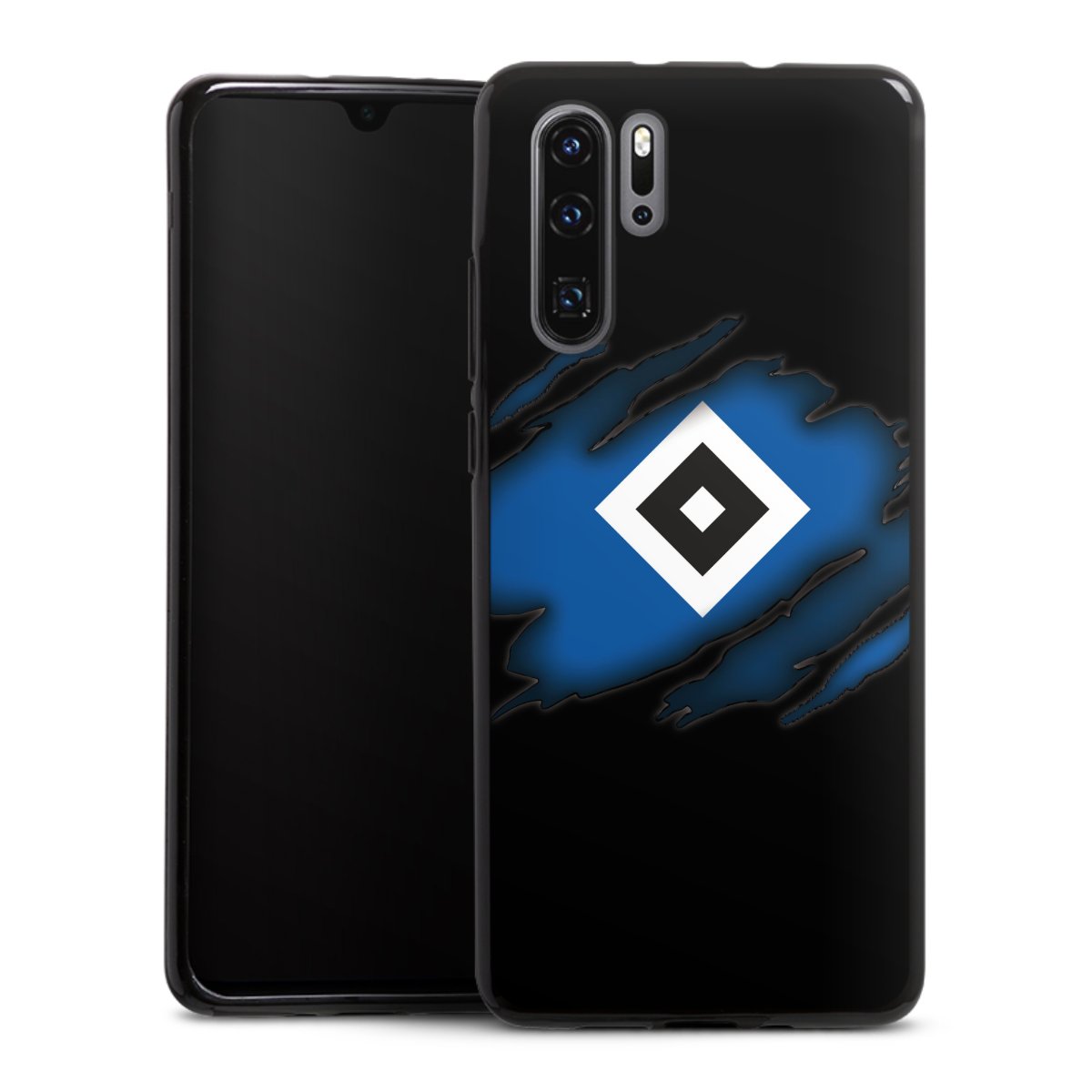 Huawei P30 Pro Handy Silikon Hülle Case schwarz Handyhülle Official Licensed Product Hsv Hamburger Sv