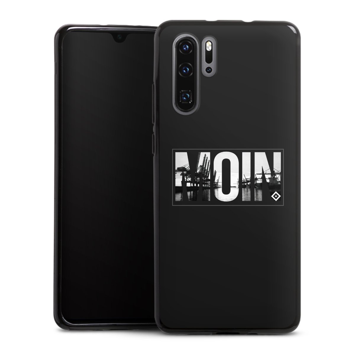 Huawei P30 Pro Handy Silikon Hülle Case schwarz Handyhülle Official Licensed Product Hamburger Sv Hsv