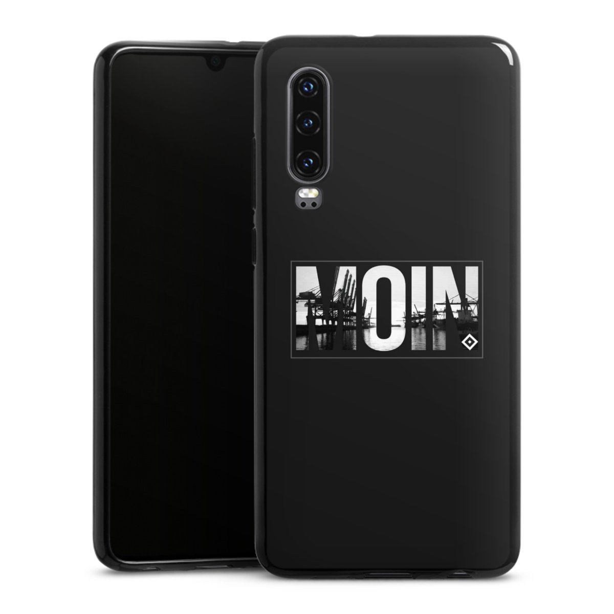 Huawei P30 Handy Silikon Hülle Case schwarz Handyhülle Hamburger Sv Hsv Official Licensed Product