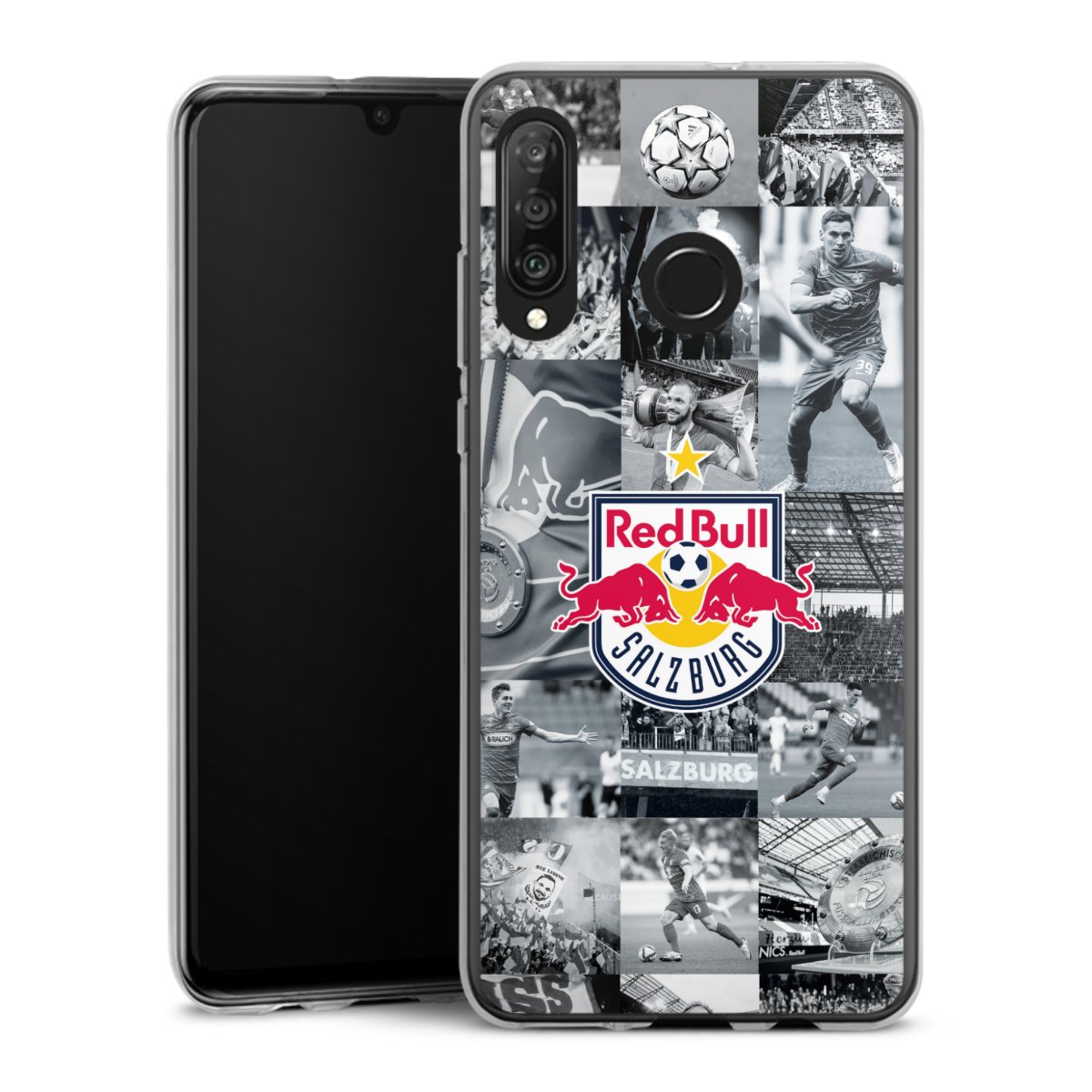 Huawei P30 Lite Handy Silikon Hülle Case transparent Handyhülle Salzburg Fc Red Bull Salzburg Red Bull Silikon Case