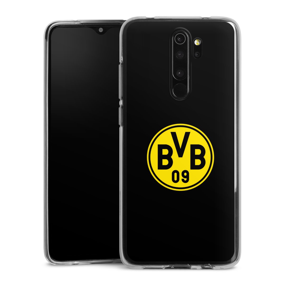Xiaomi Redmi Note 8 Pro Handy Silikon Hülle Case transparent Handyhülle Bvb Borussia Dortmund Logo Silikon Case