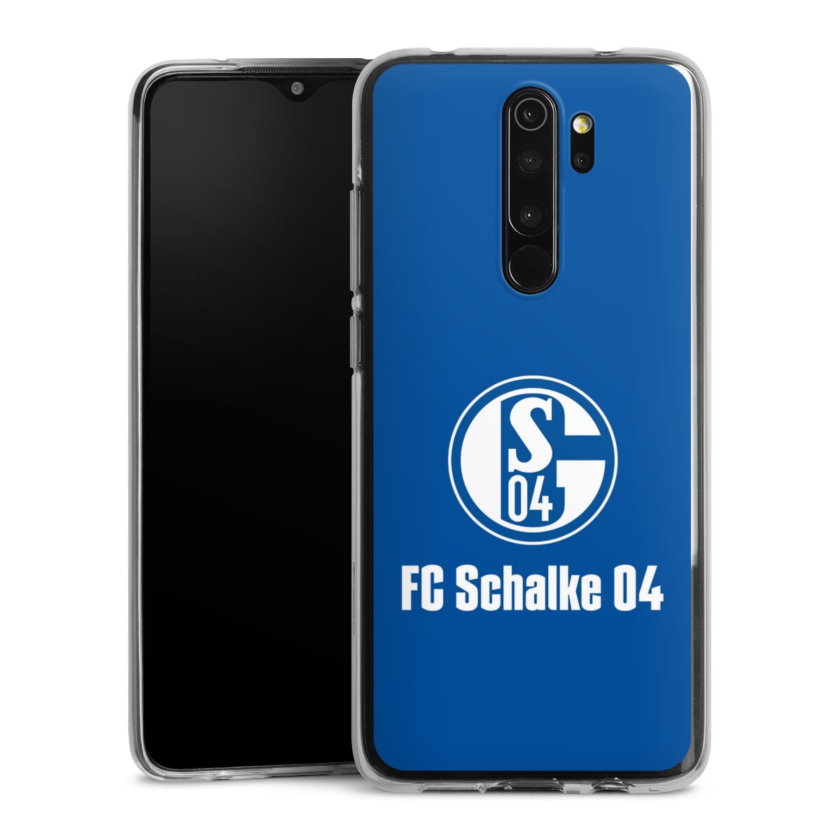 Xiaomi Redmi Note 8 Pro Handy Silikon Hülle Case transparent Handyhülle Logo Official Licensed Product Fc Schalke 04 Silikon Case
