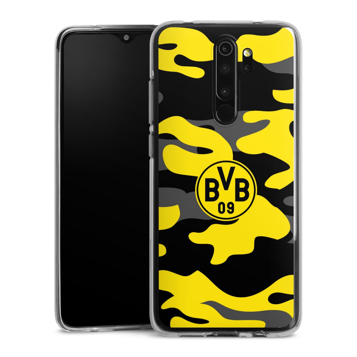 Xiaomi Redmi Note 8 Pro Handy Silikon Hülle Case transparent Handyhülle Merchandise Borussia Dortmund Bvb Silikon Case
