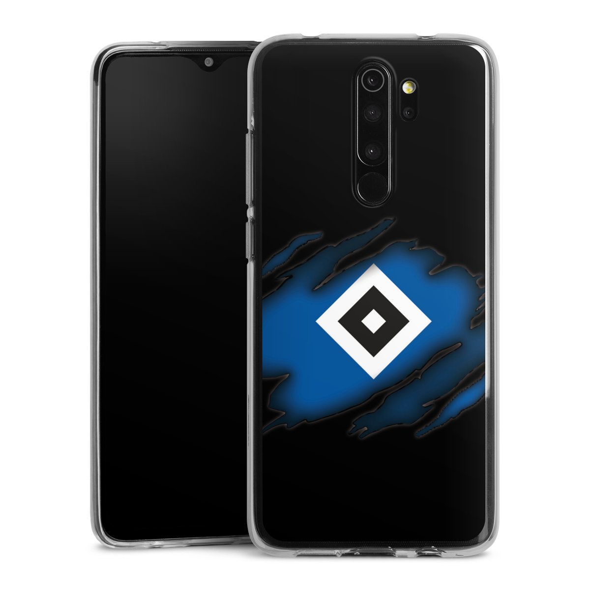 Xiaomi Redmi Note 8 Pro Handy Silikon Hülle Case transparent Handyhülle Hsv Hamburger Sv Official Licensed Product Silikon Case