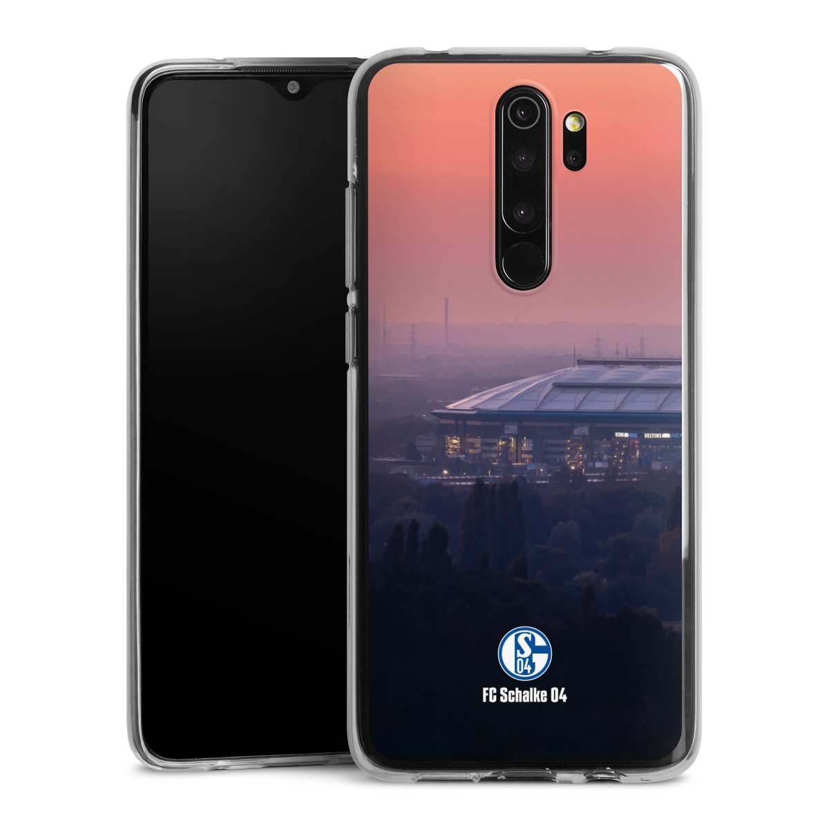 Xiaomi Redmi Note 8 Pro Handy Silikon Hülle Case transparent Handyhülle Fc Schalke 04 Stadium Schalke 04 Silikon Case