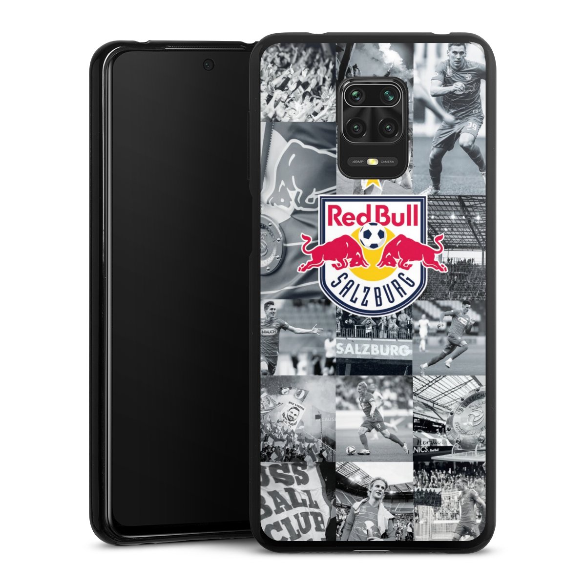Xiaomi Redmi Note 9 Pro Handy Silikon Hülle Case schwarz Handyhülle Salzburg Fc Red Bull Salzburg Red Bull