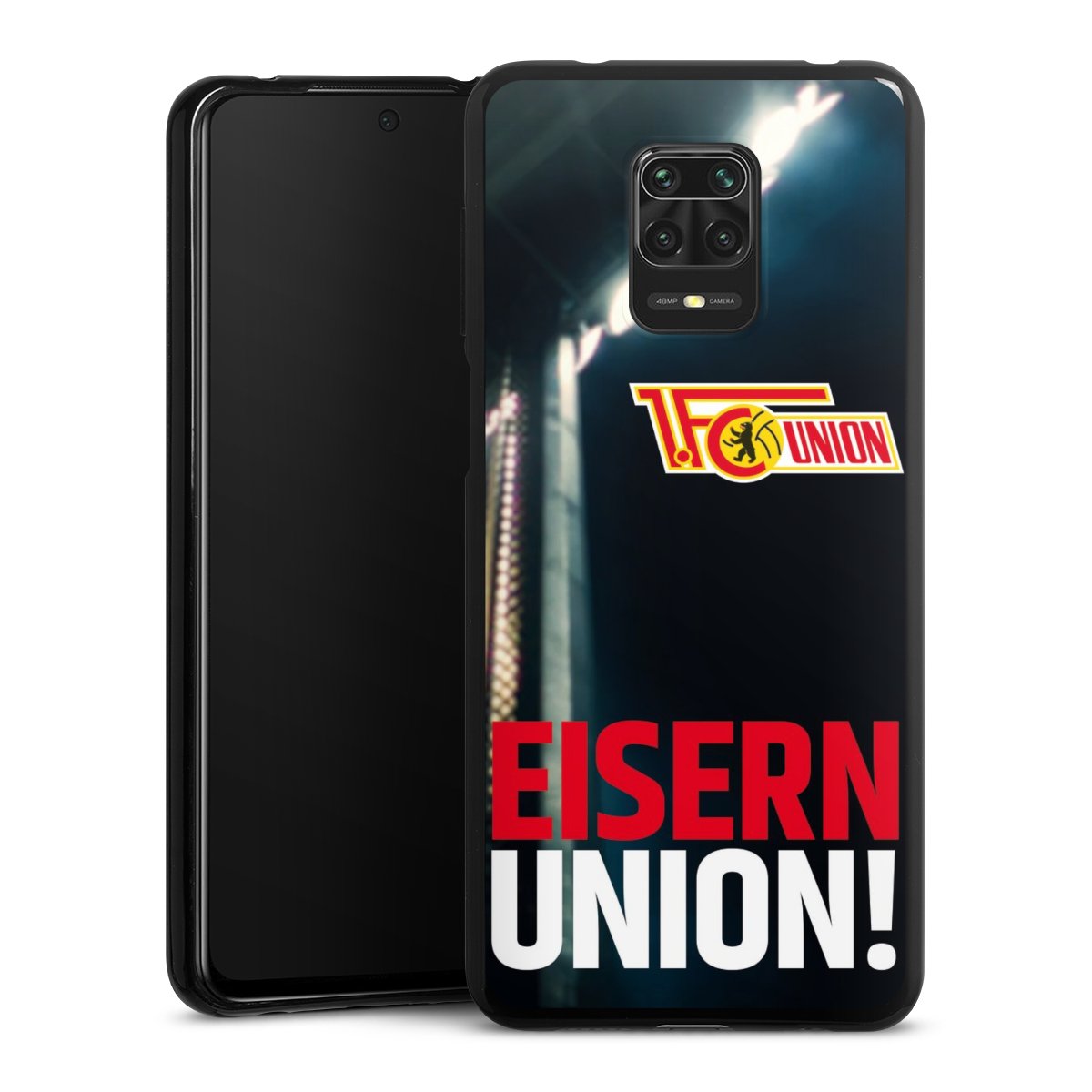 Xiaomi Redmi Note 9 Pro Handy Silikon Hülle Case schwarz Handyhülle 1. Fc Union Berlin Merchandise Soccer