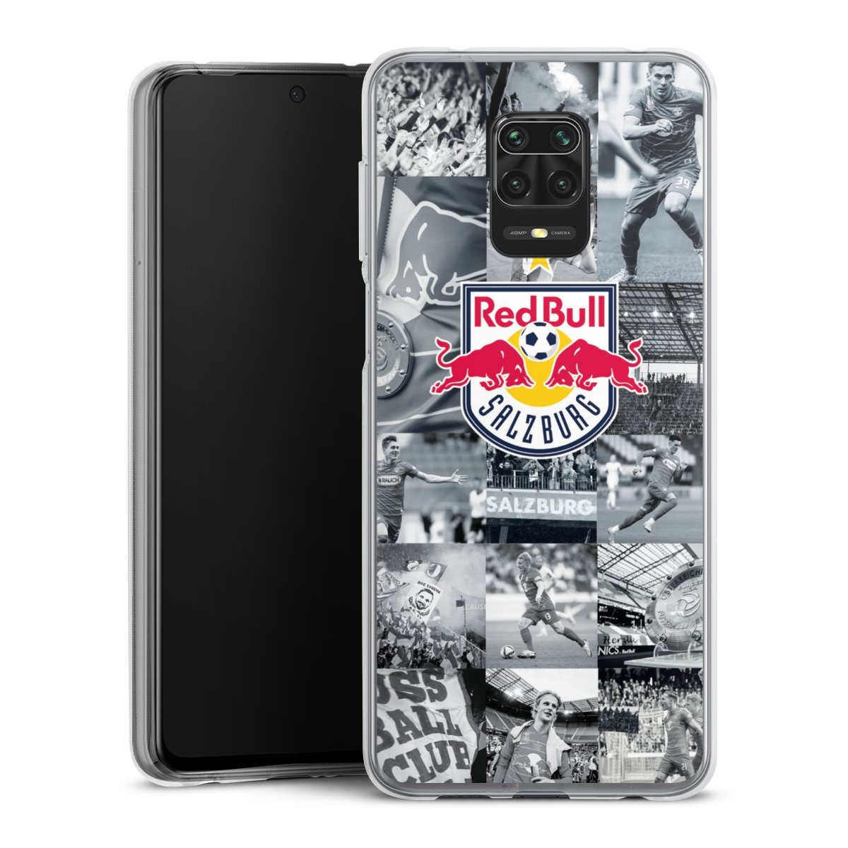 Xiaomi Redmi Note 9 Pro Handy Silikon Hülle Case transparent Handyhülle Salzburg Fc Red Bull Salzburg Red Bull Silikon Case