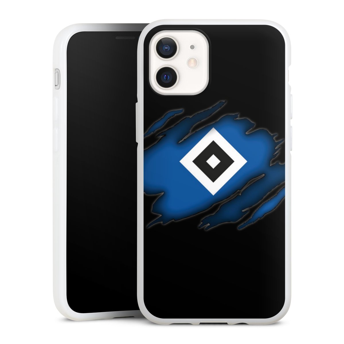 iPhone 12 mini Handy Silikon Hülle Case weiß Handyhülle Official Licensed Product Hsv Hamburger Sv Silikon Case