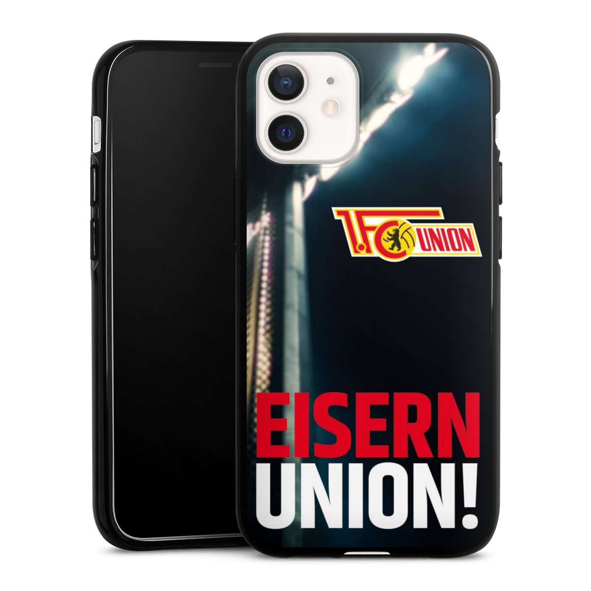 iPhone 12 mini Handy Silikon Hülle Case schwarz Handyhülle Soccer 1. Fc Union Berlin Merchandise