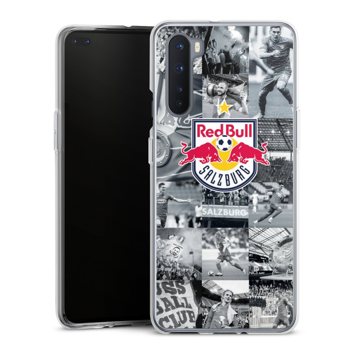 OnePlus Nord Handy Silikon Hülle Case transparent Handyhülle Salzburg Fc Red Bull Salzburg Red Bull Silikon Case