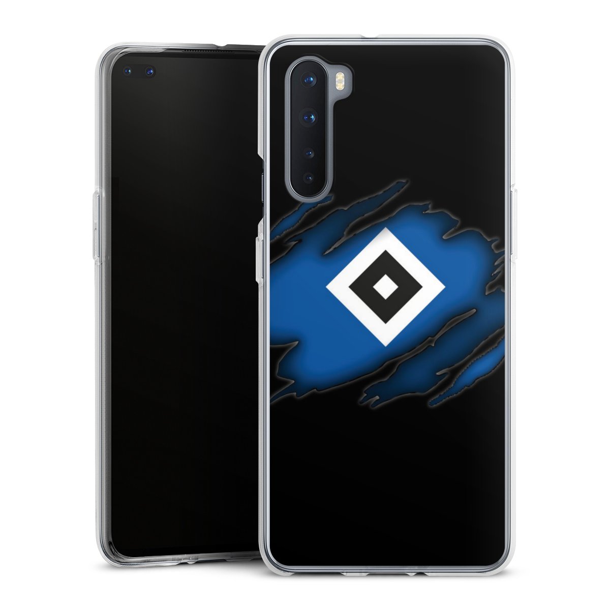OnePlus Nord Handy Silikon Hülle Case transparent Handyhülle Official Licensed Product Hsv Hamburger Sv Silikon Case